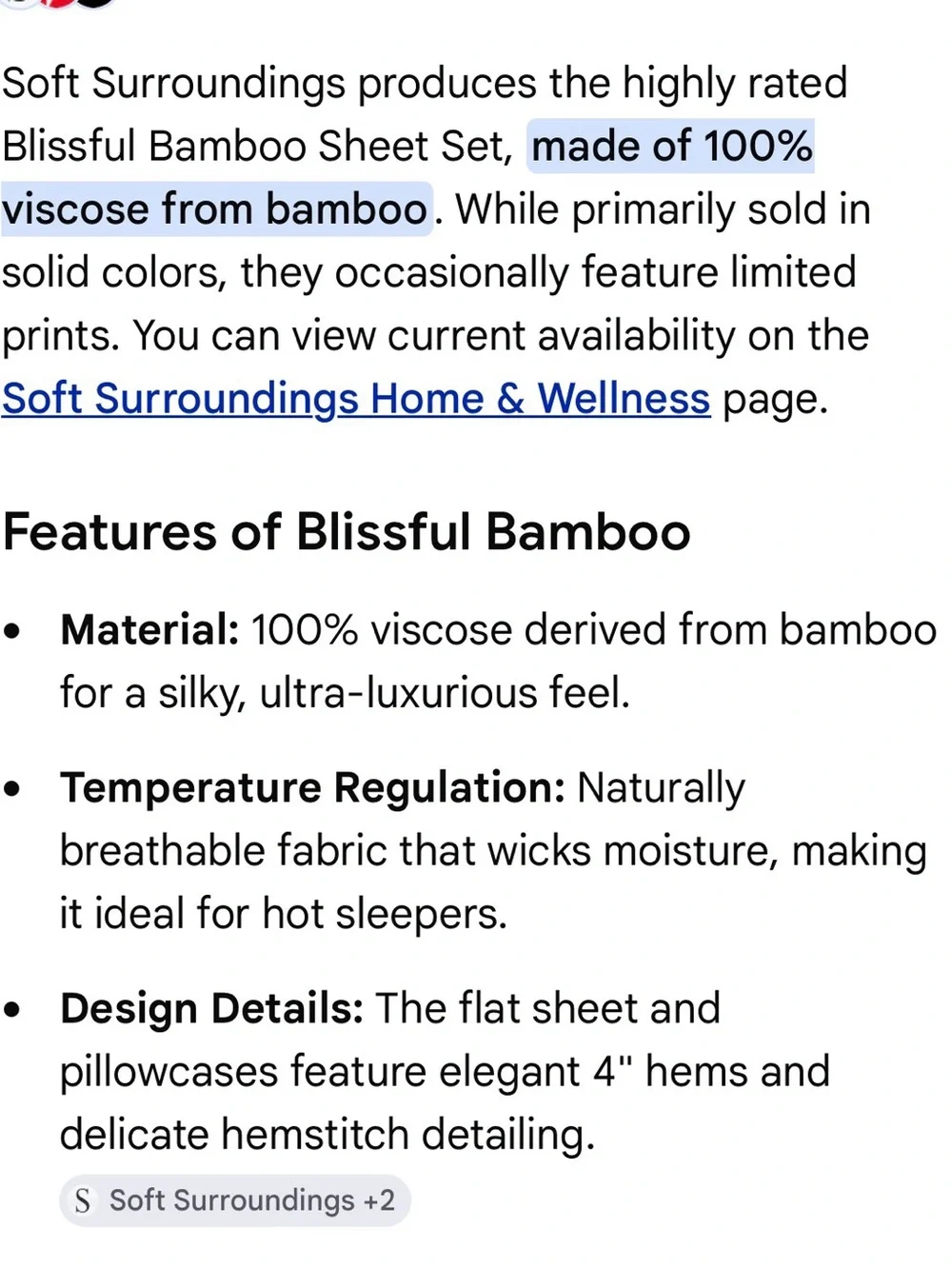 New Queen set: Soft Surroundings blissful bamboo printed watercolor print.